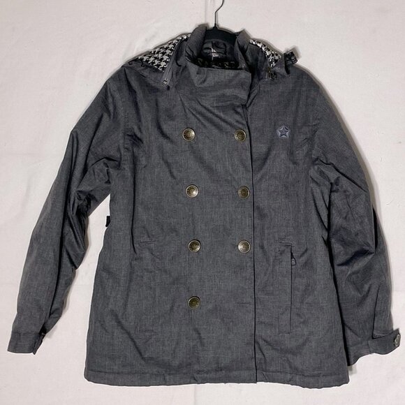 SESSIONS Grey Snowboard Ski Winter Jacket Coat With RECCO M - Picture 15 of 15